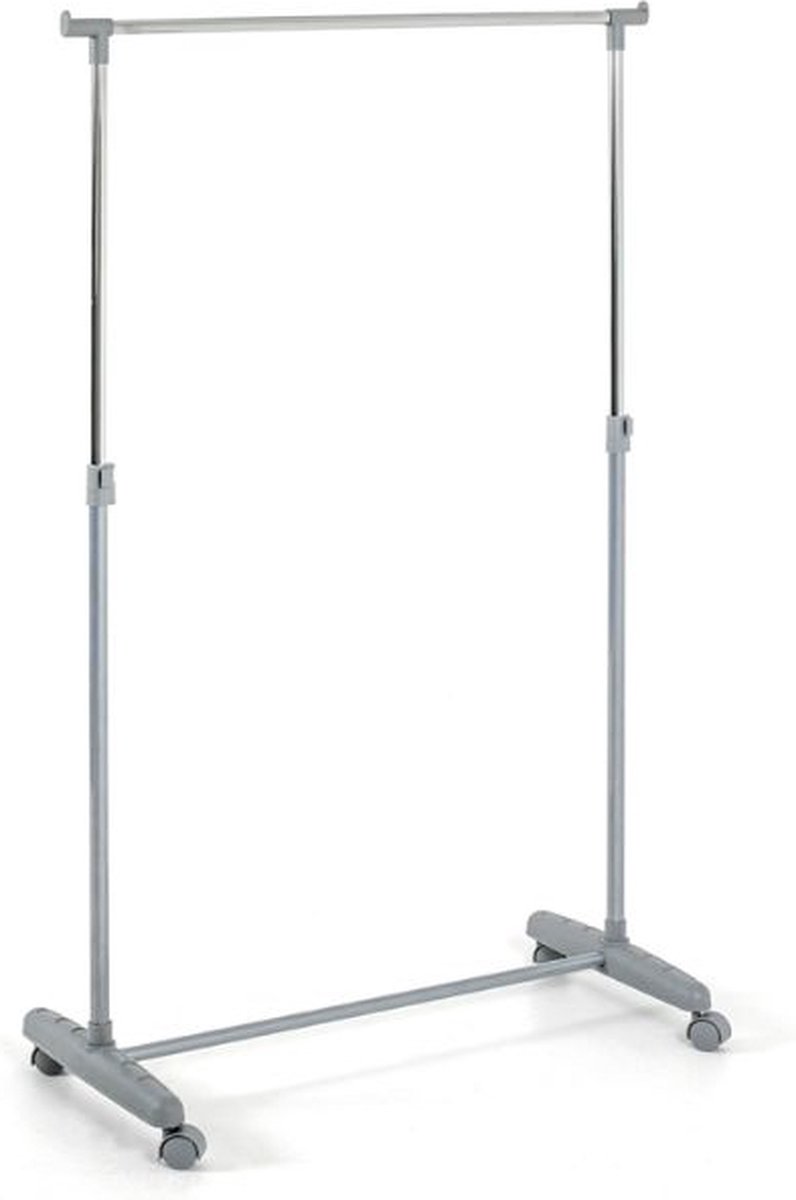 Kledingrek Met Chromen Rail | 81 X 39 X 96 Cm | In Hoogte Verstelbaar