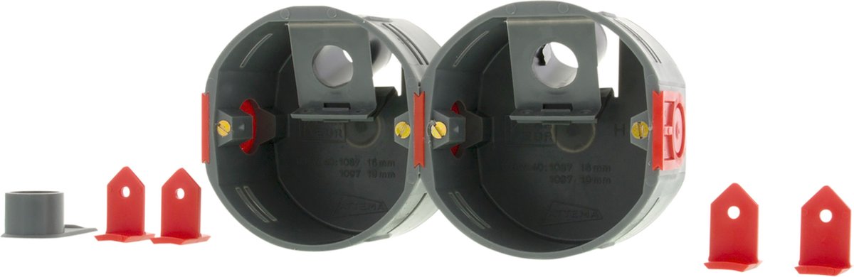 Attema inbouwdoos holle wand - UHW40 - Ø5/8 - grijs - 2 stuks