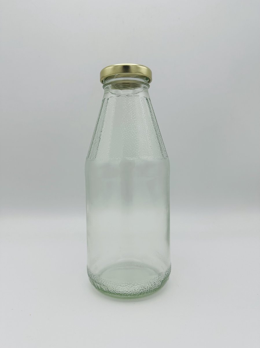 Sap-, melk-, yoghurt-, kefirfles met draaideksel 500ml