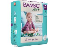 Bambo Nature luiers maat 4 L (7 tot 14 kg) 24 stuks