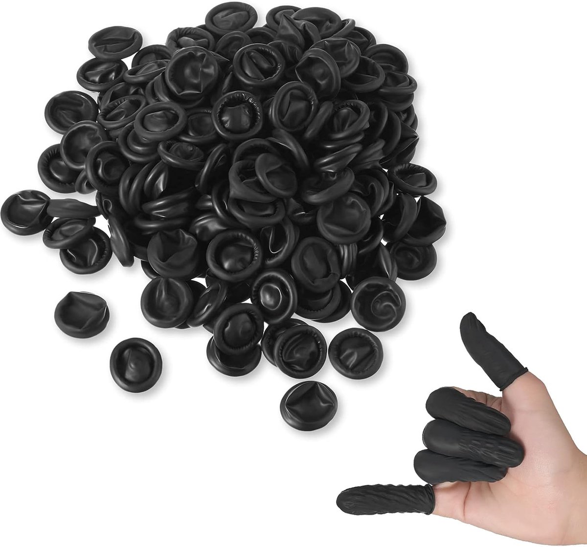 Goedkoopste ComfiCare Latex Vingercondooms Medium 50 stuks - Latex Vinger Beschermers - Hulpmiddelen voor Hygiene/Zorg - Vingerbeschermers voor Horeca/Salons - Zwart
