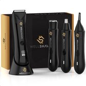 Wellshave Shave Package 3.0 - Neustrimmer - Bodygroomer - All In One Wenkbrauw en Oorhaar trimmer - Neushaartrimmer voor mannen -Body Trimmer Heren - Shaver voor Schaamstreek & Lichaam - Vaderdag Cadeau