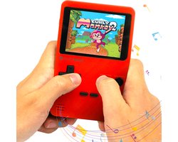 foto van Silvergear Retro Game Console - Spelcomputer voor Kinderen - Gaming Console - Speelgoed Jongens - Rood