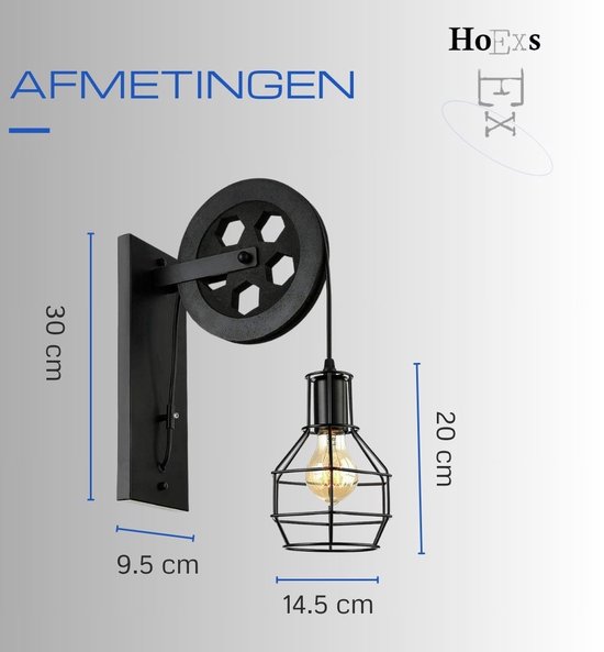 EGLO wandlamp Portella zwart GU10
