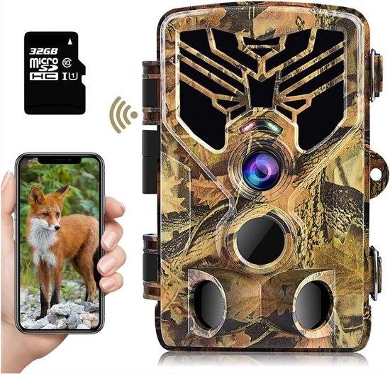 Wildcamera Buiten 4K met Nachtzicht & IP67