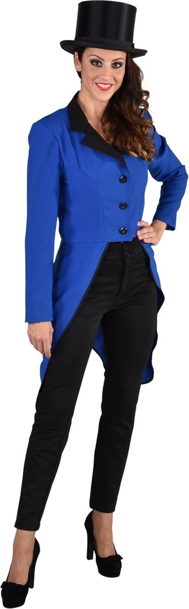 Dans & Entertainment Kostuum | Circus Slipjas Dressuur Ankie Blauw Vrouw | Small | Carnaval kostuum | Verkleedkleding