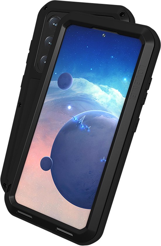 Coque Samsung Galaxy S24 - Love Mei - Metal Extreme Protection Case - Zwart - Étui de Protection pour Samsung Galaxy S24