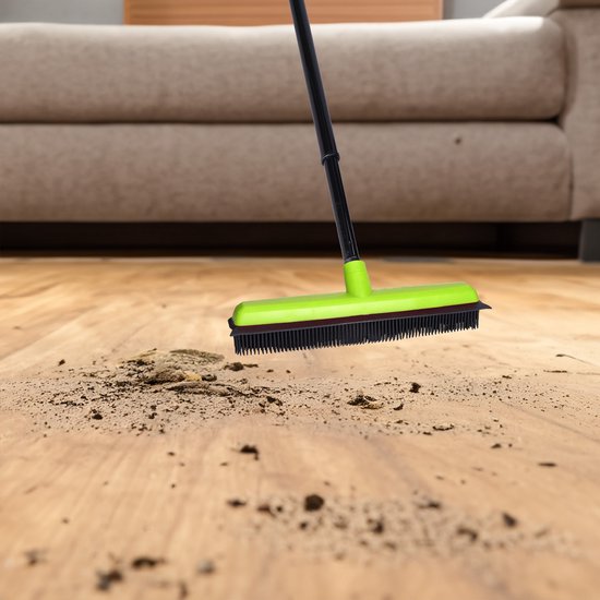 Bezem / trekker - rubber - telescoopsteel - kappers bezem - wisser lip - 130 cm - Schoonmaakartikelen van Sorbo — afbeelding 2
