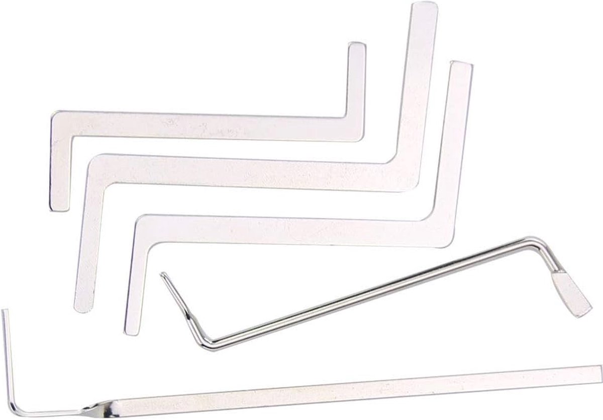 14-delige Lockpicking Tool Set met 10 Lock Pick Haken en 7 Spansleutels voor Dubbel-Einde en Cilindersloten — cadeau in Hobby - foto 8