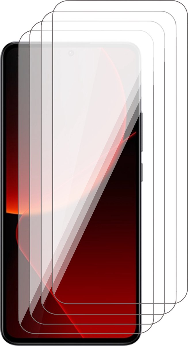 Screenprotector geschikt voor Xiaomi Redmi 13T / 13T Pro - 4x Glas Screen Protector