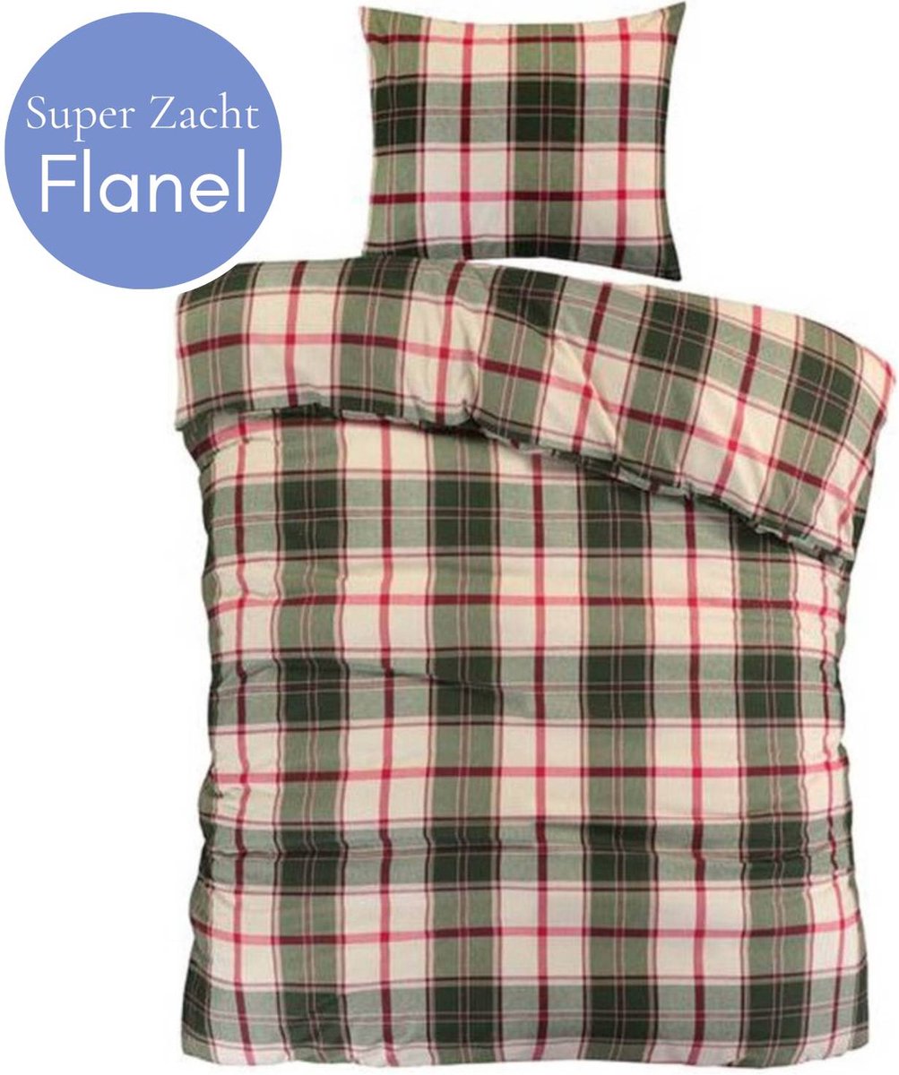 Droomtextiel Flanel Dekbedovertrek Brixen - 140x200/220 cm - Super Zacht