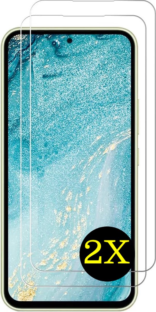 A55 screenprotector geschikt voor samsung Galaxy 2 stuks - premium kwaliteit tempered glass - Geschikt voor Galaxy A55 Samsung