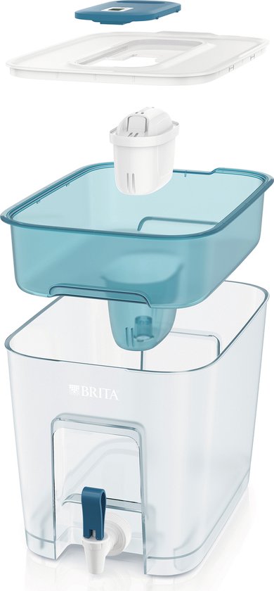 BRITA Duurzame filterkaraf - Eco Cool Style - 2,4 l - Blauw - Inclusief 1 MAXTRA PRO ALL-IN-1 filterpatroon - met Cashback (alleen in België - tot €10 terugbetaald