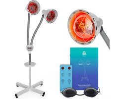 FLEXIE® Infralux 550 – Infraroodlamp met Infralux Warmtelamp - Rood Lichttherapie voor Gewrichten/Spieren/Pijn/Huid – Red Light Therapy – 550Watt