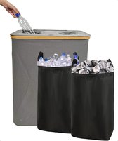 Verzamelcontainer - 2 Vakken - 150 L - Statiegeldflessen ... Lifewit Flessenverzamelaar met deksel 2 compartimenten 150L,... Afbeeldingen Statiegeldflescontainer – 95L of 135L – Opvouwbare... Glückstoff® Boodflessen verzamelbak [incl. draagtas]... Bl