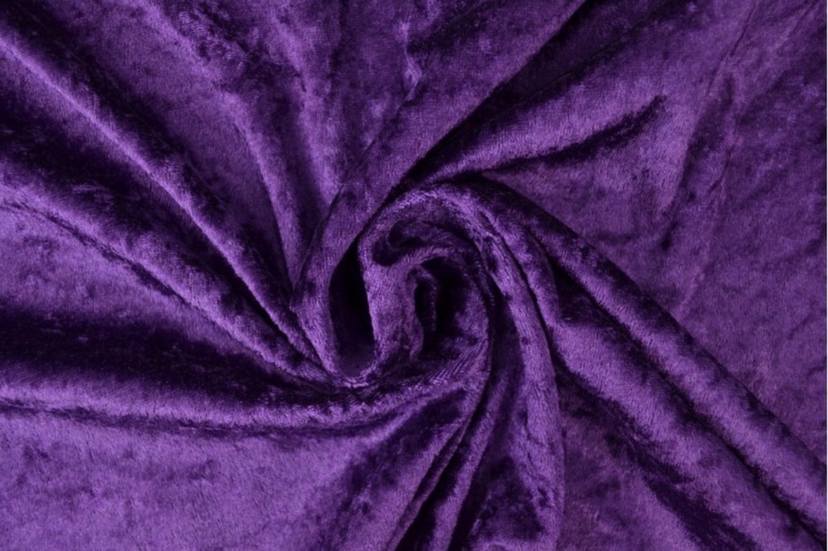 40 meter velours de panne - Paars - Crushed velvet - 150cm breed