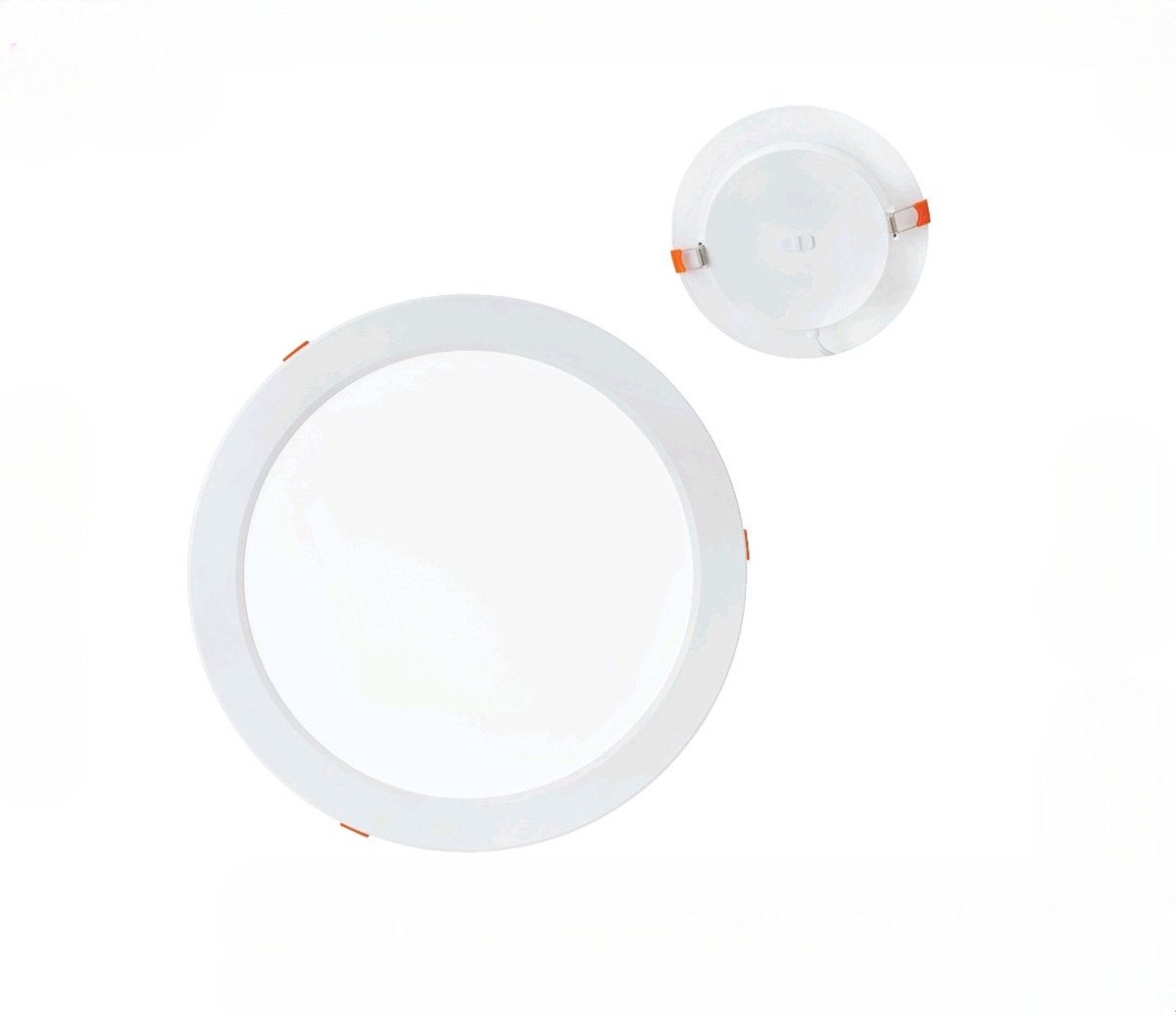 ALEXIS - LED inbouwlamp - 18W - Aanpasbare Kleur CCT - 1660 Lumen - Rond - Mat Wit - Buiten Diameter 175 mm