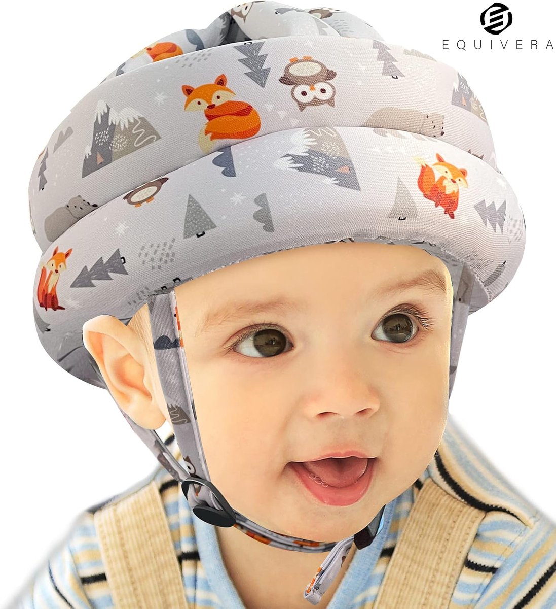 Equivera Babyhelm - Baby Helm - Babyhelm 8 Maanden - Kinderhelm - Helm Baby Eerste Stapjes