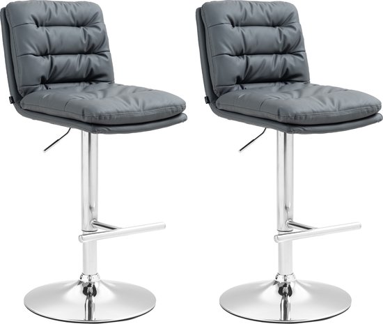 Set Van 2 Barkrukken 2x Zwart Fluwelen Bekleding Met Rugleuning En Voetensteun Baliekruk In Hoogte Verstelbaar 63 83cm 360 Draaibaar Bistrostoel Draaistoel Barstoelen 2
