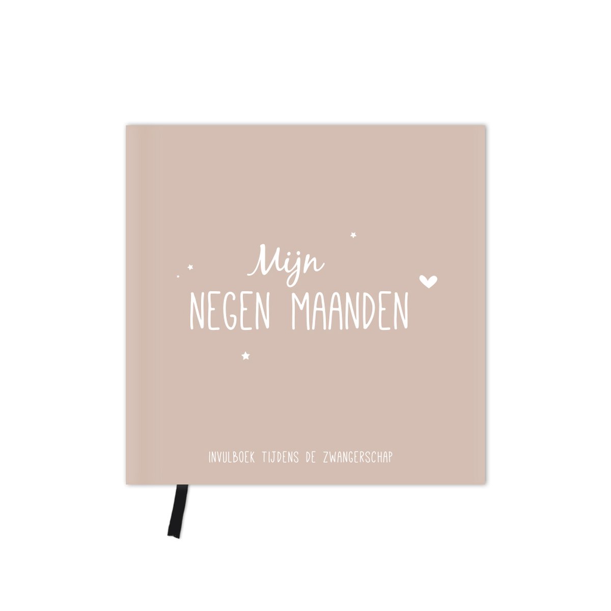 Fien & Feau - negen maanden boek - zwangerschapsdagboek - 9 maanden invulboek - Beige - Zand - Nude