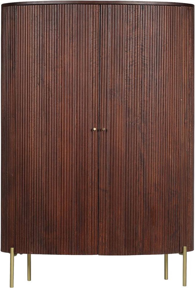 Goossens Opbergkast Haldor, 2 Deuren - Hout Bruin