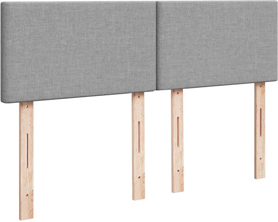 vidaXL Lit ottoman avec matelas, 140 x 200 cm, tissu, gris clair