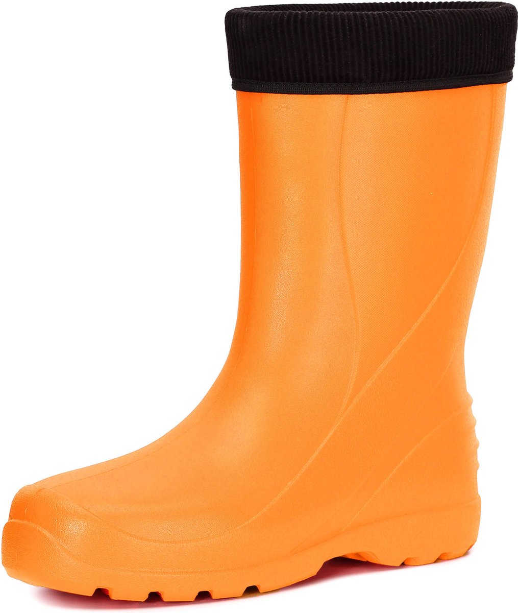 Ladeheid LA-DW-STrack Dames Regenlaarzen - Rubber - Thermo - Gevoerd - EVA – Oranje – 36