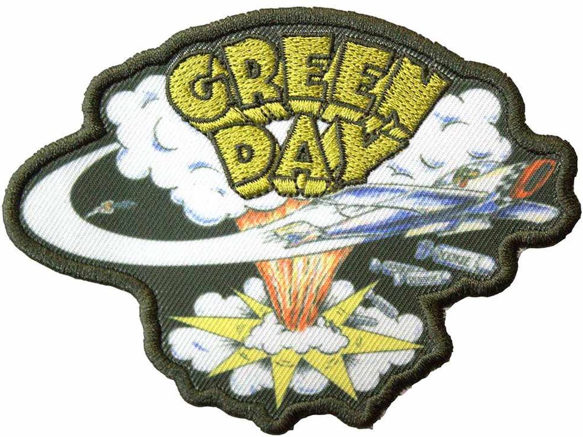 Green Day - Dookie Cut-Out Green Patch - Multicolours