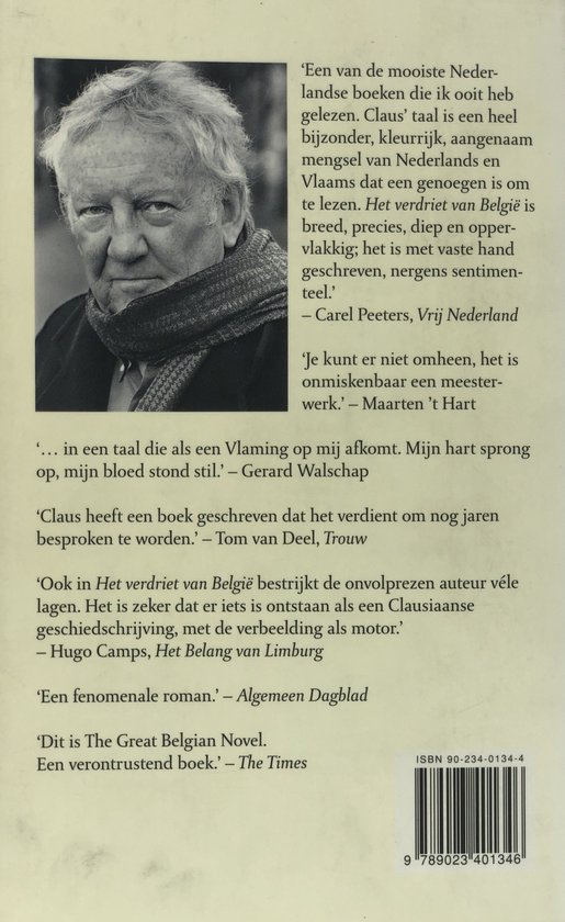 Portret van Hugo Claus, schrijver.
