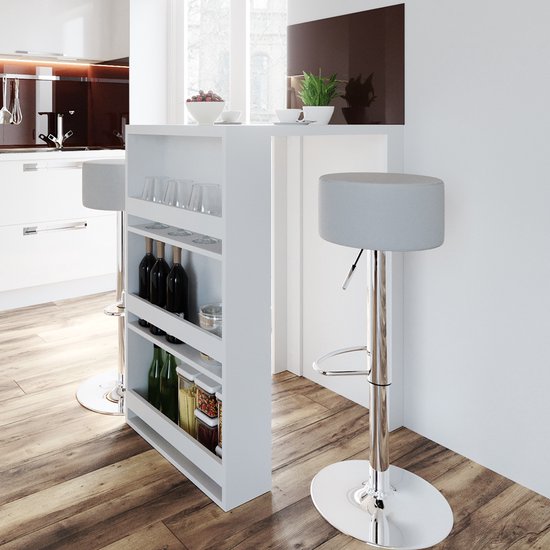 Bartafel Repose Wit/Sonoma 57 x 117 cm Vicco | Wit/Sonoma | Zonder barkrukken | 406673150282006