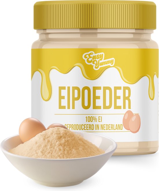 Easy Yummy Eipoeder (500g), 100% Puur Gevriesdroogd Heel Eipoeder