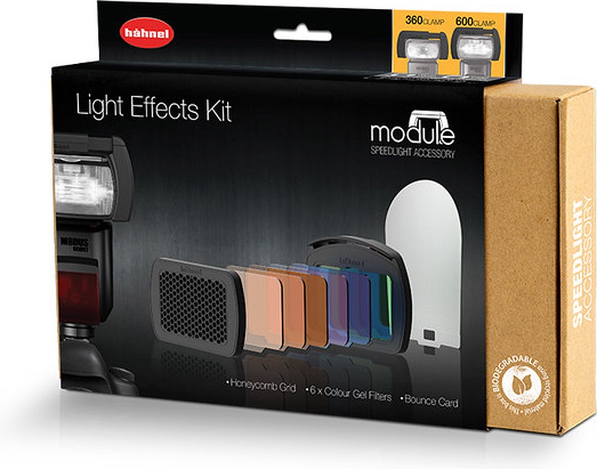 Hähnel - Module Light Effects Kit - Bevat een Honeycomb Grid met Zes Kleurentegels
