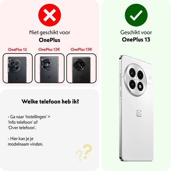 Coque pour OnePlus 13 Coque Antichoc Siliconen avec Film de Protection d'écran - Coque pour OnePlus 13 Coque Siliconen - Transparent