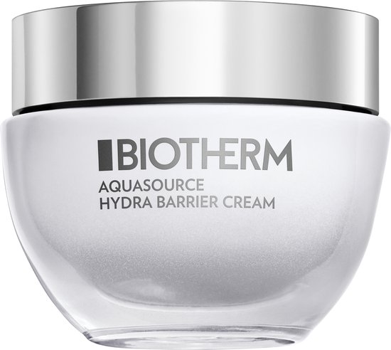 Biotherm Aquasource Hydra Barrier Crème Barrière - Hydrate et Renforce Tous les Types de Peaux - enrichie en céramides et Biotech Plankton - 50ml