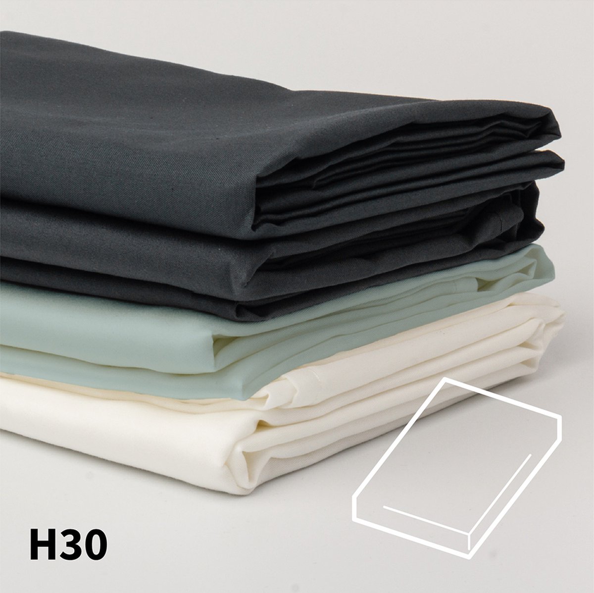 Topper Hoeslaken Percal Ecru 528