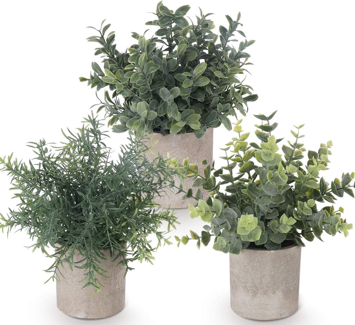 Goodivery ® Kunstige Miniatuurplanten Set voor Stijlvolle Interieurdecoratie en Gemakkelijk Onderhoud