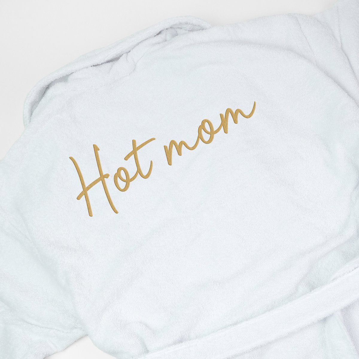 Badjas - HOGE KWALITEIT - HOT MOM - badmantel - badjas vrouw - badjas dames - badstof - 100% katoen - huwelijk - trouw - cadeau - kado - moederdag - verjaardag - pensioen - Kerst - maat L/XL