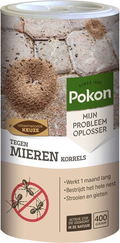 Pokon tegen Mieren Korrels - 400g - Mieren bestrijden - 40g per 1L water - Mierenpoeder