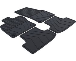 Rubber Automatten geschikt voor Volkswagen T-Roc - Bouwjaar: 2017-2025 - Originele pasvorm - 4-delig - Uitvoering: SUV