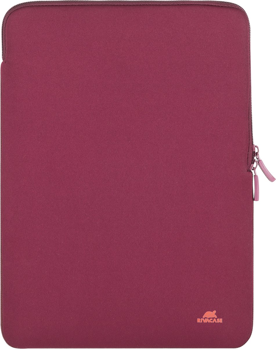 Riva Case, Verticale Neopreen Laptophoes voor 13 / 14 inch laptops, Rood