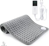 Bol.com Stoelverwarming Thuis - Warmtedeken Stoel - Warmtekussen - 9 Warmtestanden - 4 Timers aanbieding