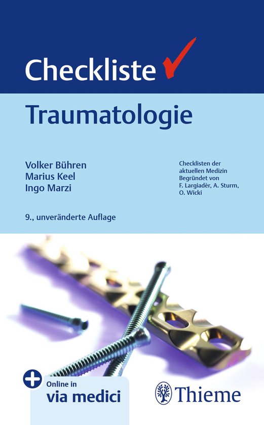Checklisten Medizin - Checkliste Traumatologie - cover