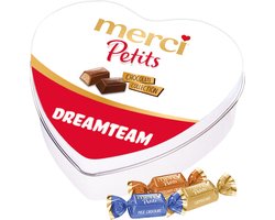 merci Petits chocolade dreamteam - geschenkdoos hartje met diverse smaken - 115g
