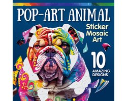 Pop-Art Animal Sticker Mosaic Art