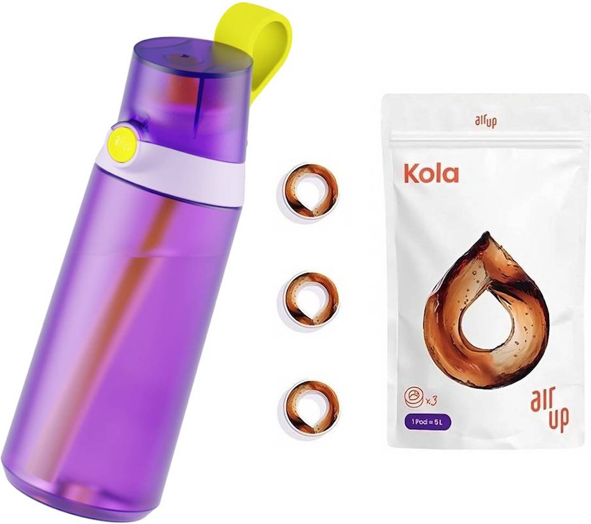 Air Up Drinkfles Mini Sipper - Paars - 600 ml - Starterskit - Fles voor Kind -