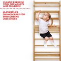 Houten Klimrek Voor Kinderen & Volwassenen - Wit Beukenhout Turnrek