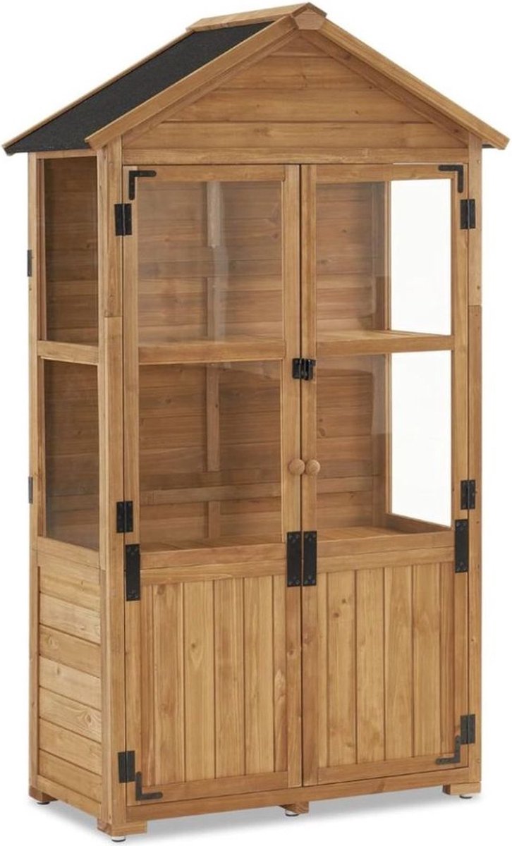 Tuinkast Hout - Tuinkist - Tuinkasten voor Buiten - Tuinberging - 100x60x190cm - Bruin