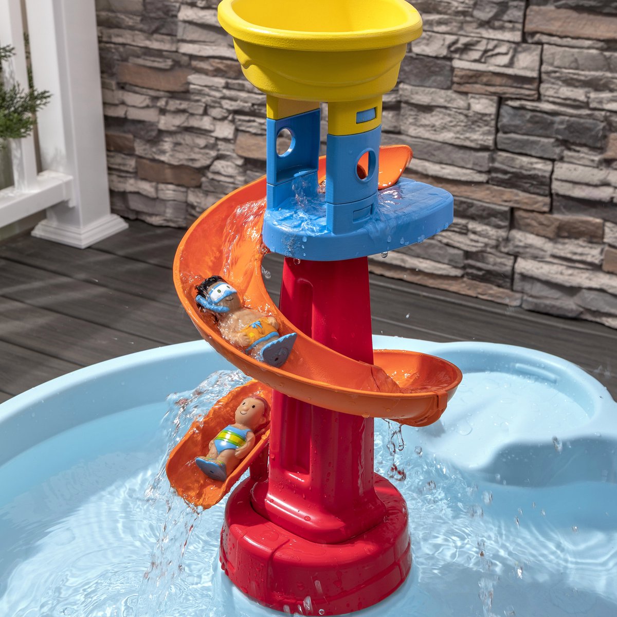 Step2 Spiral Slide Watertafel – Met 13-delige accessoireset - Waterspeelgoed voor kind - Activiteitentafel met water voor de tuin / buiten — afbeelding 10