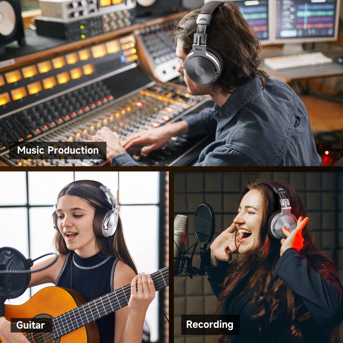 OneOdio Pro40 Draadloze Over-Ear Koptelefoon met ANC - afbeelding 2