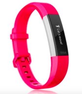 YONO Siliconen bandje geschikt voor Fitbit Alta (HR) – Roze - Large